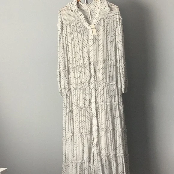 💫HP💫ANTHROPOLOGIE Tiered Chiffon Dress - Picture 5 of 12